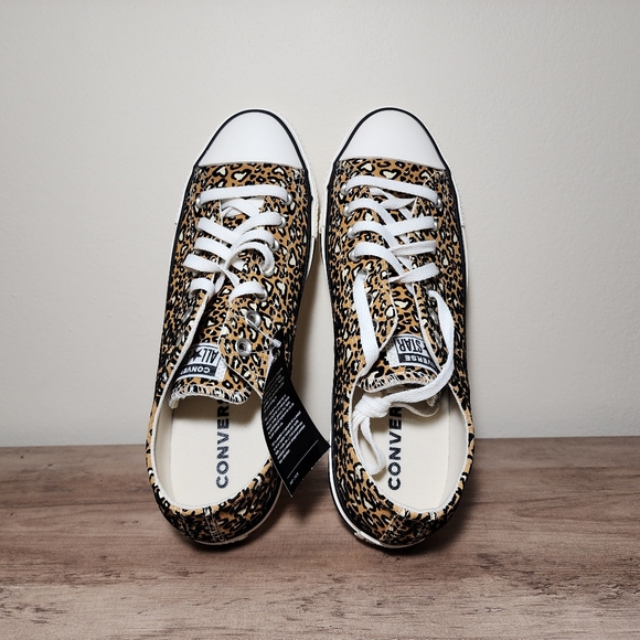 Converse Chuck Taylor All Star OX Low Leopard Gold Mens Shoes Size 9.5 - Picture 9 of 12